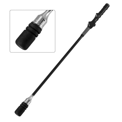 Golf Swing Trainer Click Stick Swing Training Aid for Speed Flexibility Balance-Black - Black - Golf