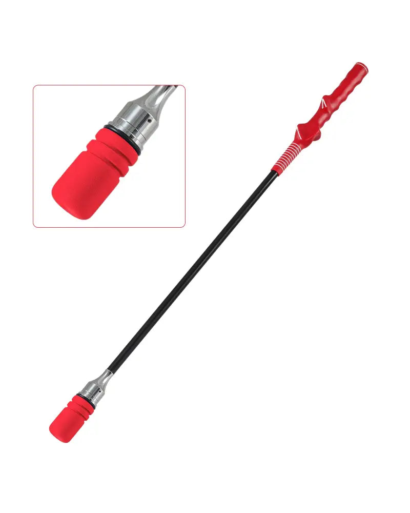 Golf Swing Trainer Click Stick Swing Training Aid for Speed Flexibility Balance-Red - Red - Golf