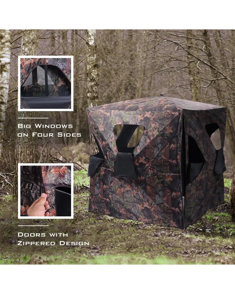Ground Hunting Blind Portable Deer Pop Up Camo Hunter - Hunting & Shooting