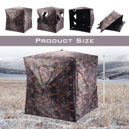 Ground Hunting Blind Portable Deer Pop Up Camo Hunter - Hunting & Shooting