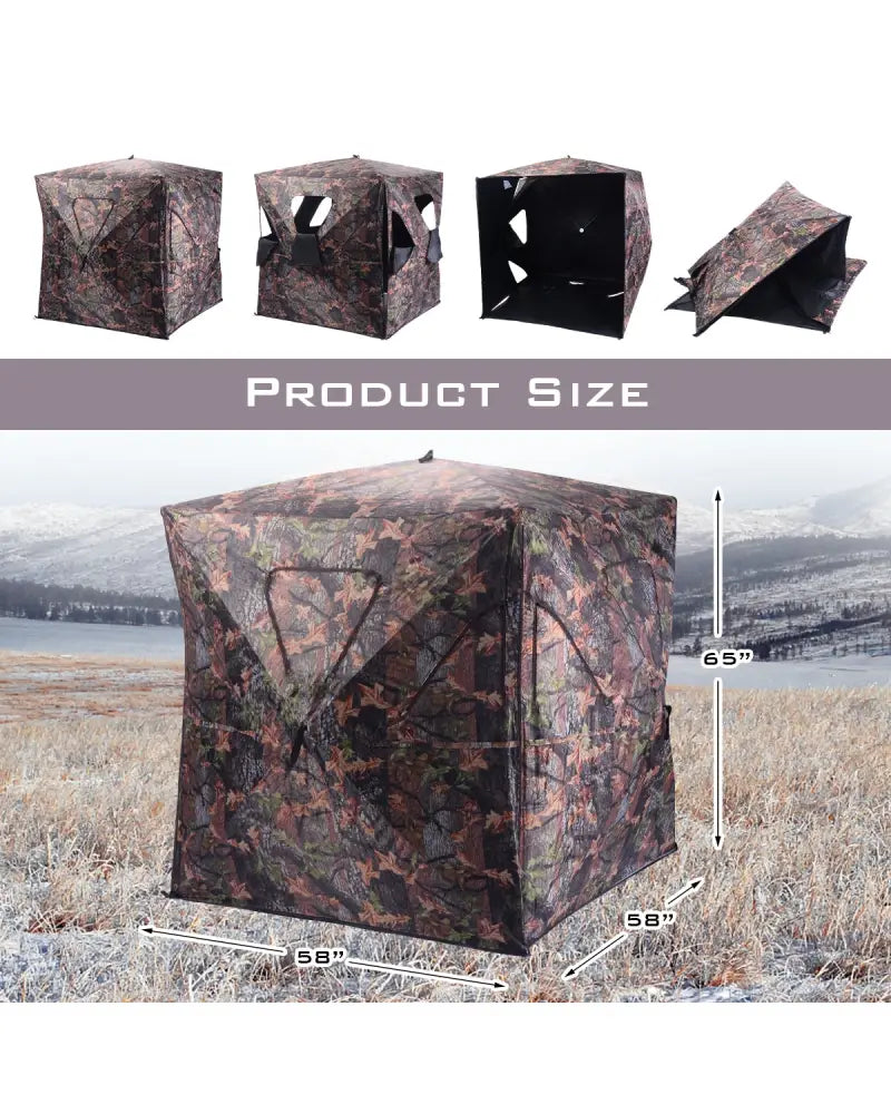 Ground Hunting Blind Portable Deer Pop Up Camo Hunter - Hunting & Shooting