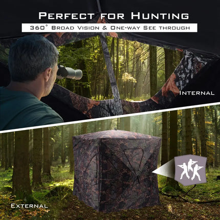 Ground Hunting Blind Portable Deer Pop Up Camo Hunter - Hunting & Shooting