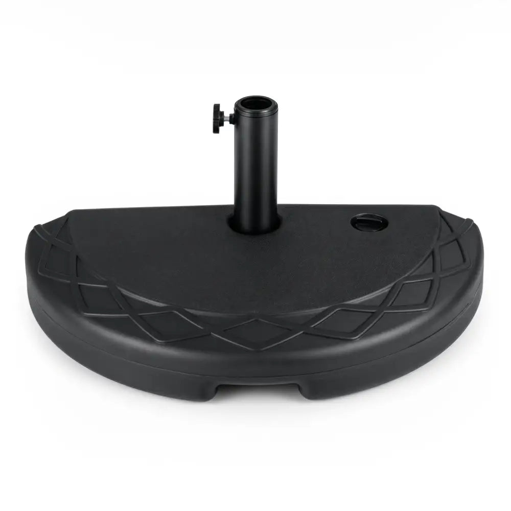 Half Round Patio Umbrella Base 44 lbs Water and Sand Fillable - Outdoor Umbrella Bases