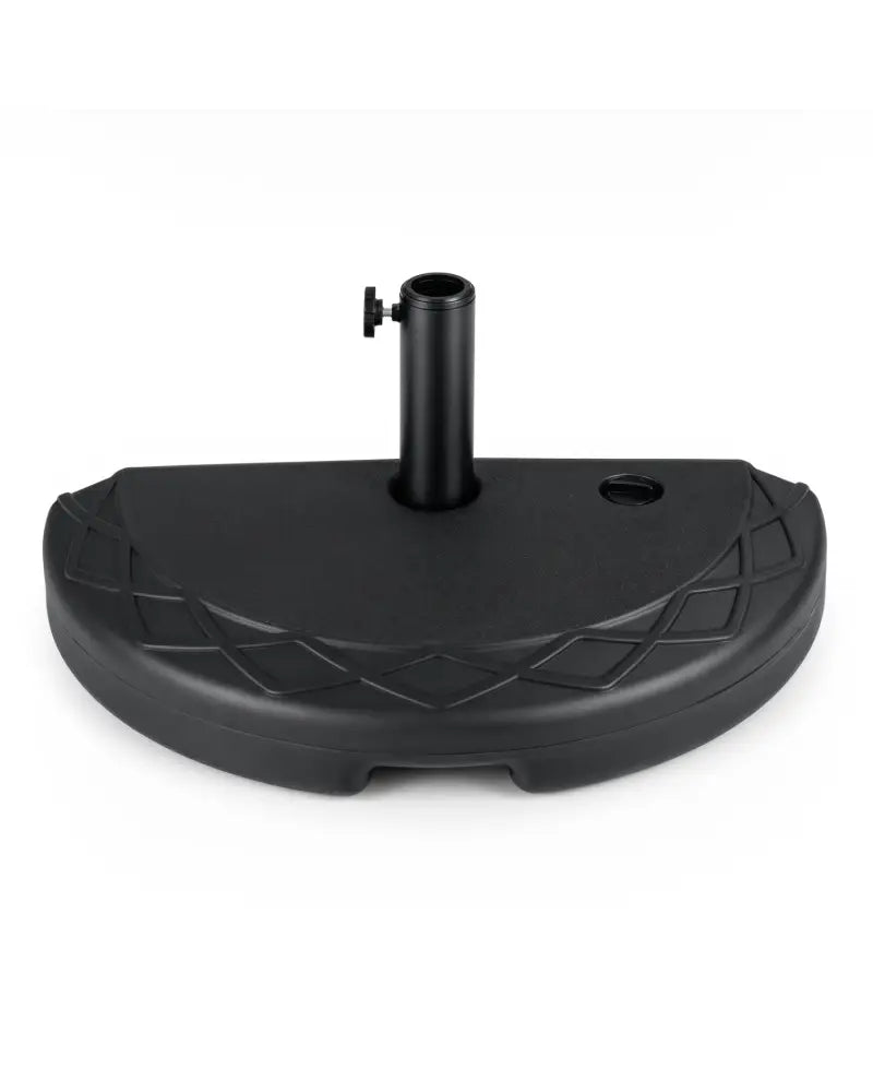 Half Round Patio Umbrella Base 44 lbs Water and Sand Fillable - Outdoor Umbrella Bases