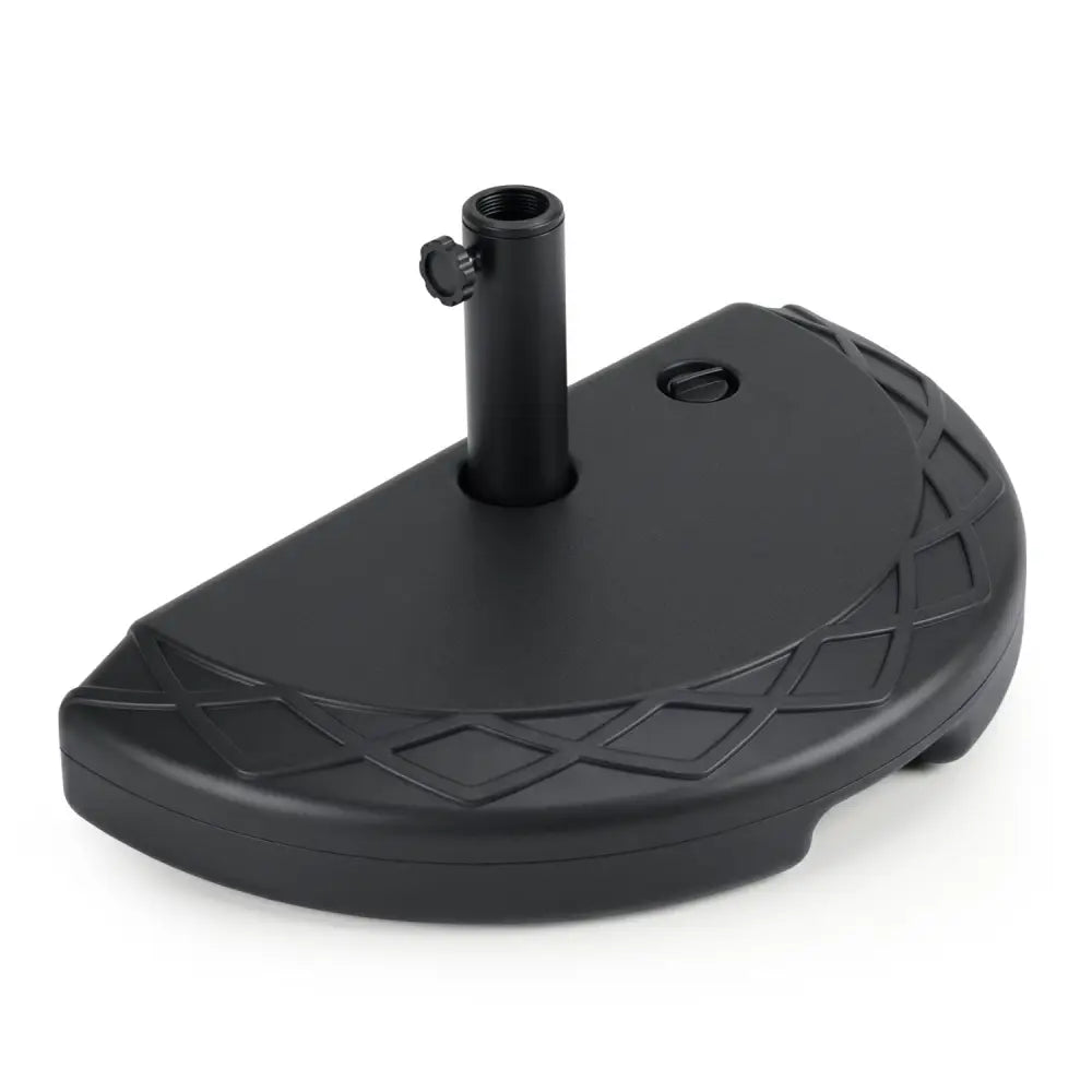 Half Round Patio Umbrella Base 44 lbs Water and Sand Fillable - Outdoor Umbrella Bases