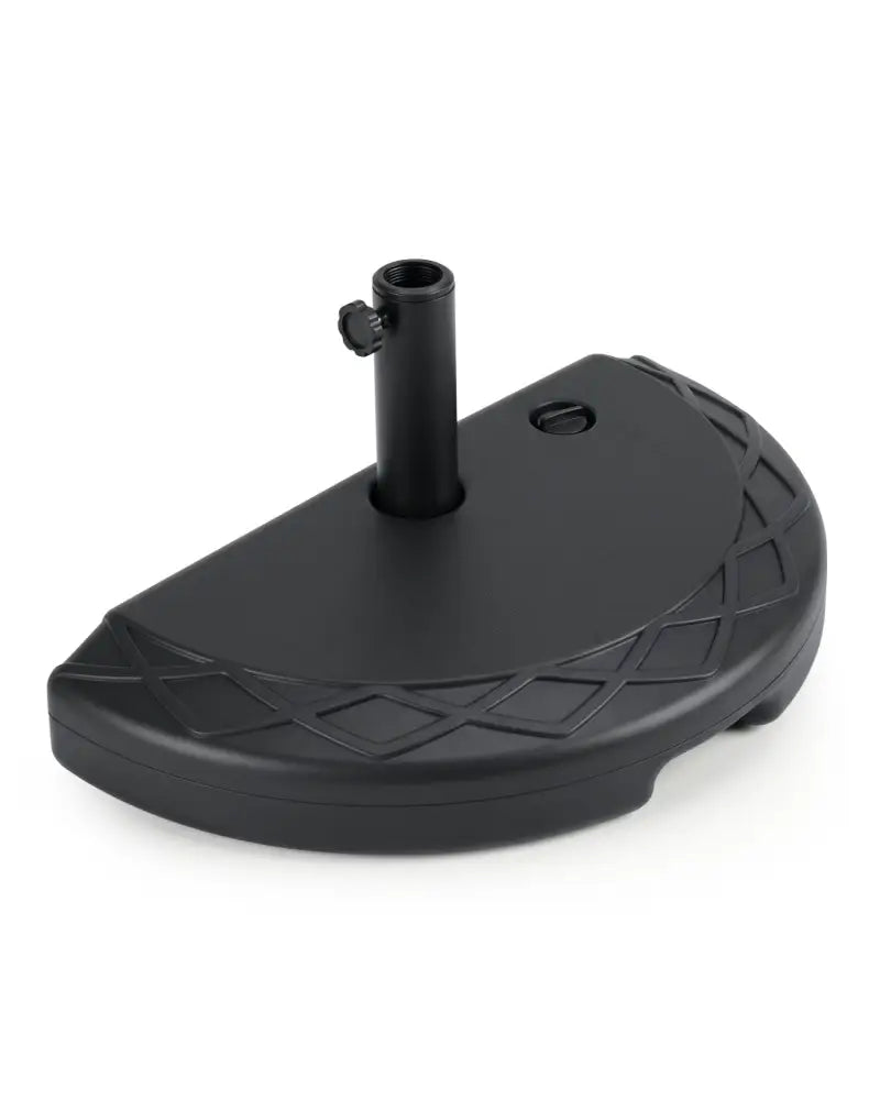 Half Round Patio Umbrella Base 44 lbs Water and Sand Fillable - Outdoor Umbrella Bases