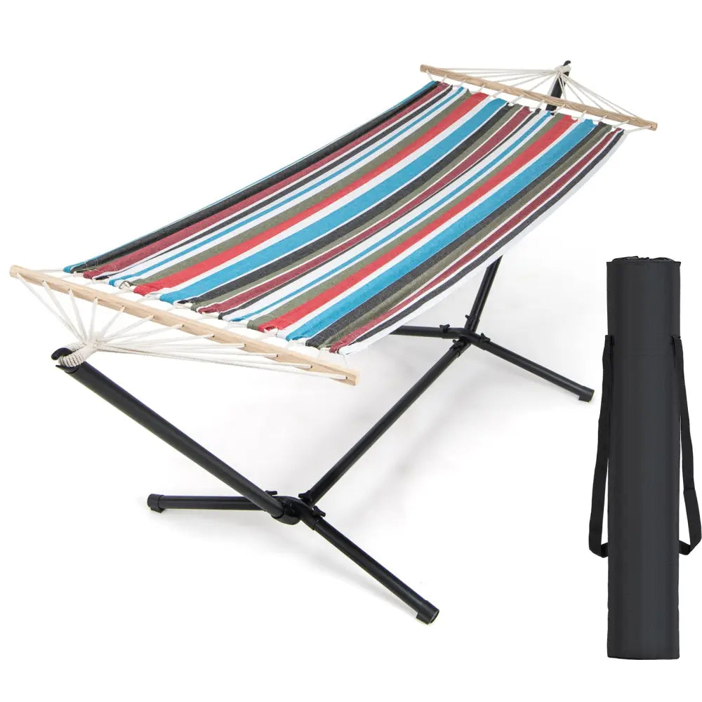 Hammock with Stand and Carrying Case-Multicolor - Multicolor - Cat Trees Condos & Scratchers