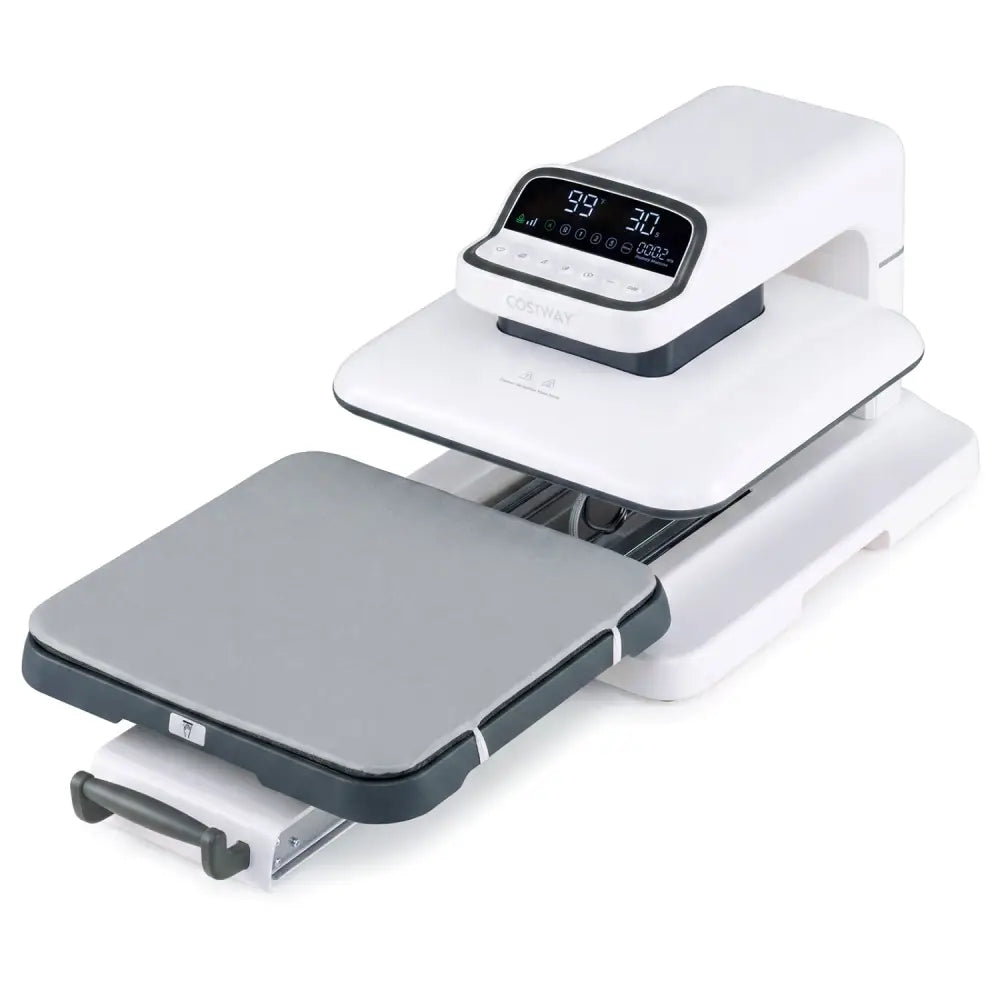 Heat Press Machine with Auto Release for T Shirts-White - White - Washers & Dryers