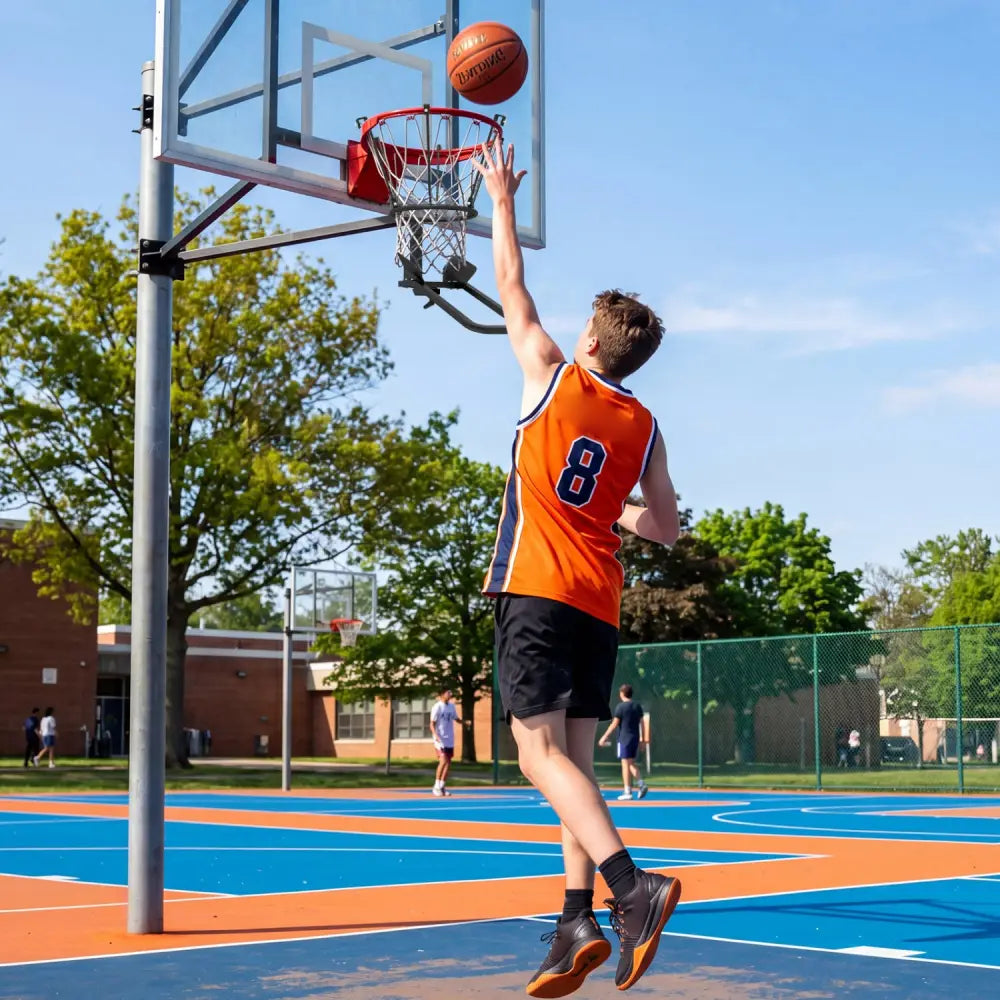 Heavy-Duty Basketball Return Attachment with 6 Sturdy Hooks - Sport Equipments