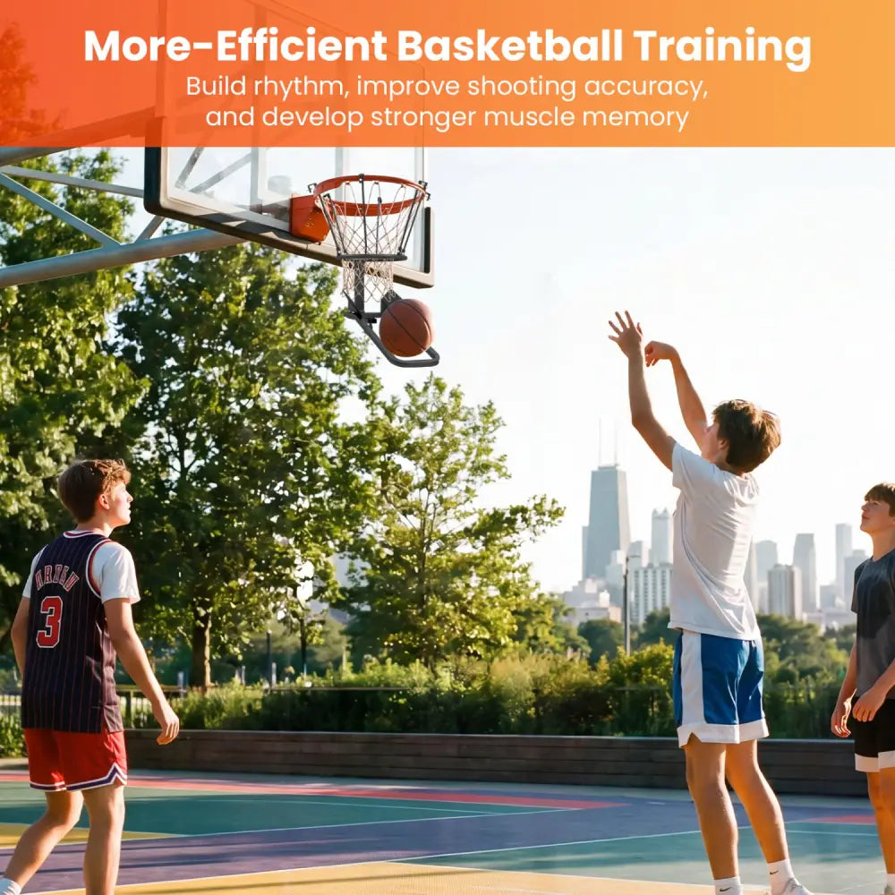 Heavy-Duty Basketball Return Attachment with 6 Sturdy Hooks - Sport Equipments