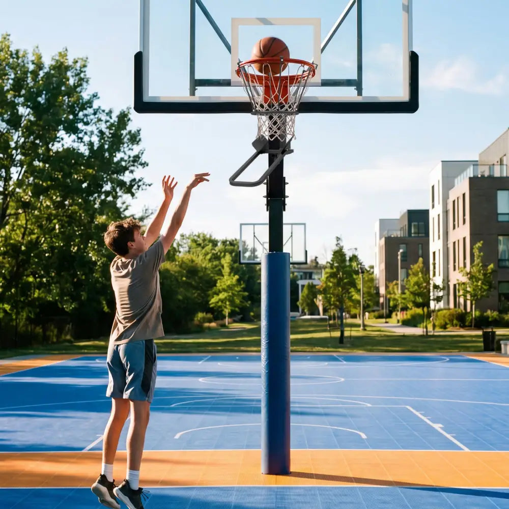 Heavy-Duty Basketball Return Attachment with 6 Sturdy Hooks - Sport Equipments