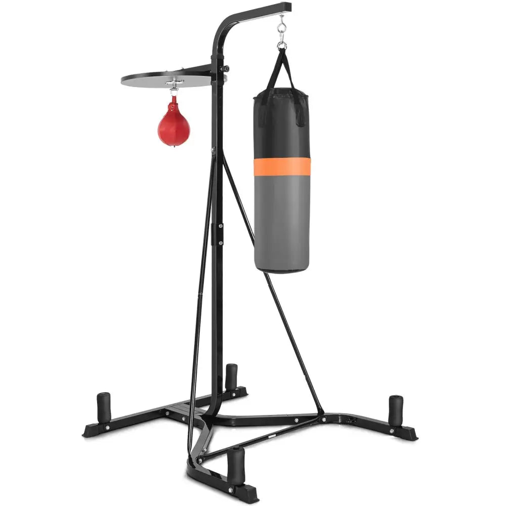 Heavy Duty Boxing Punching Stand With Heavy Bag - Gray - Boxing & Martial Arts