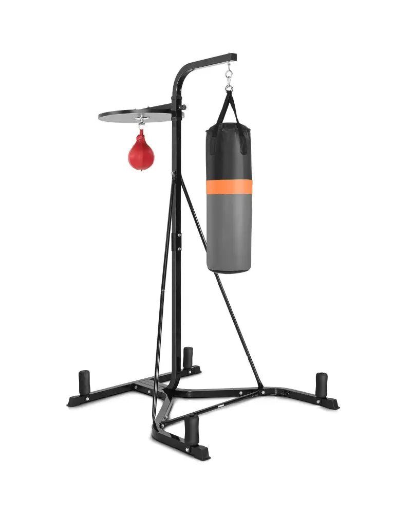 Heavy Duty Boxing Punching Stand With Heavy Bag - Gray - Boxing & Martial Arts