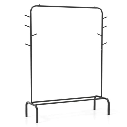 Heavy Duty Clothes Rack 50-Inch Wide Metal Garment Wardrobe Rack-Black - Black - Clothing & Closet Storage