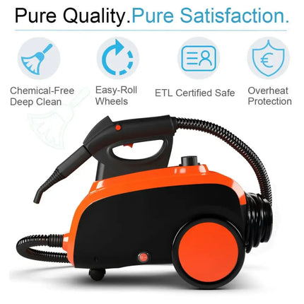 Heavy Duty Household Multipurpose Steam Cleaner with 18 Accessories Costway