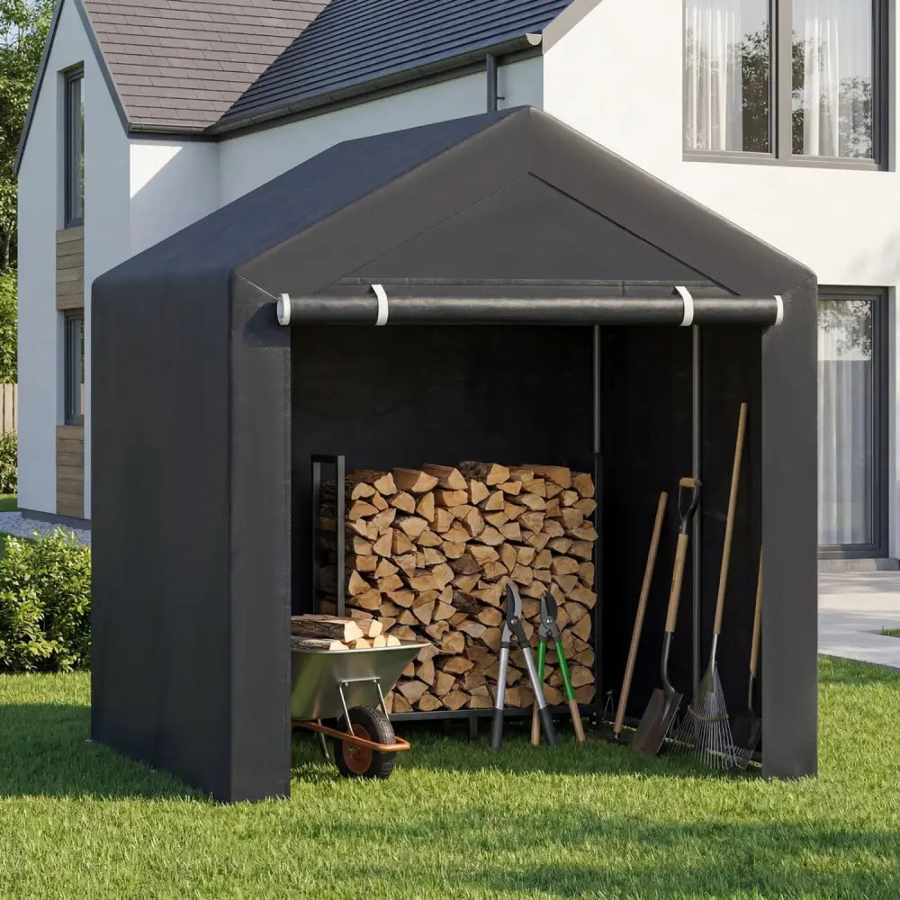 Heavy-Duty Portable Storage Shed with Roll-up Zipper Door-L - Sheds & Outdoor Storage