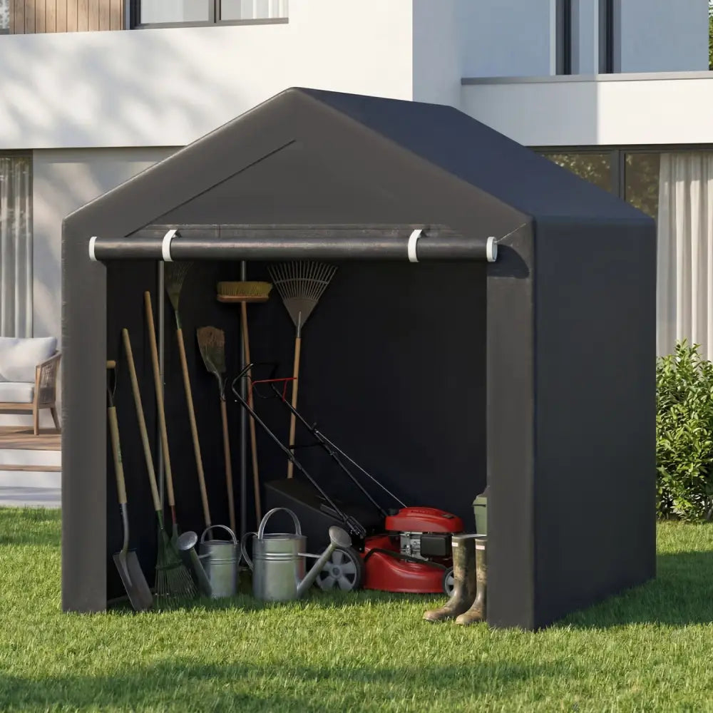 Heavy-Duty Portable Storage Shed with Roll-up Zipper Door-L - Sheds & Outdoor Storage