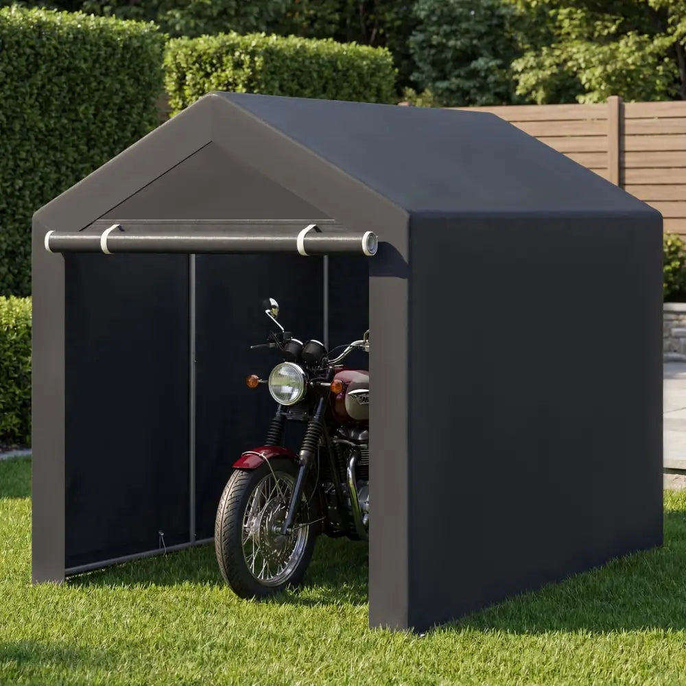 Heavy-Duty Portable Storage Shed with Roll-up Zipper Door-L - Sheds & Outdoor Storage