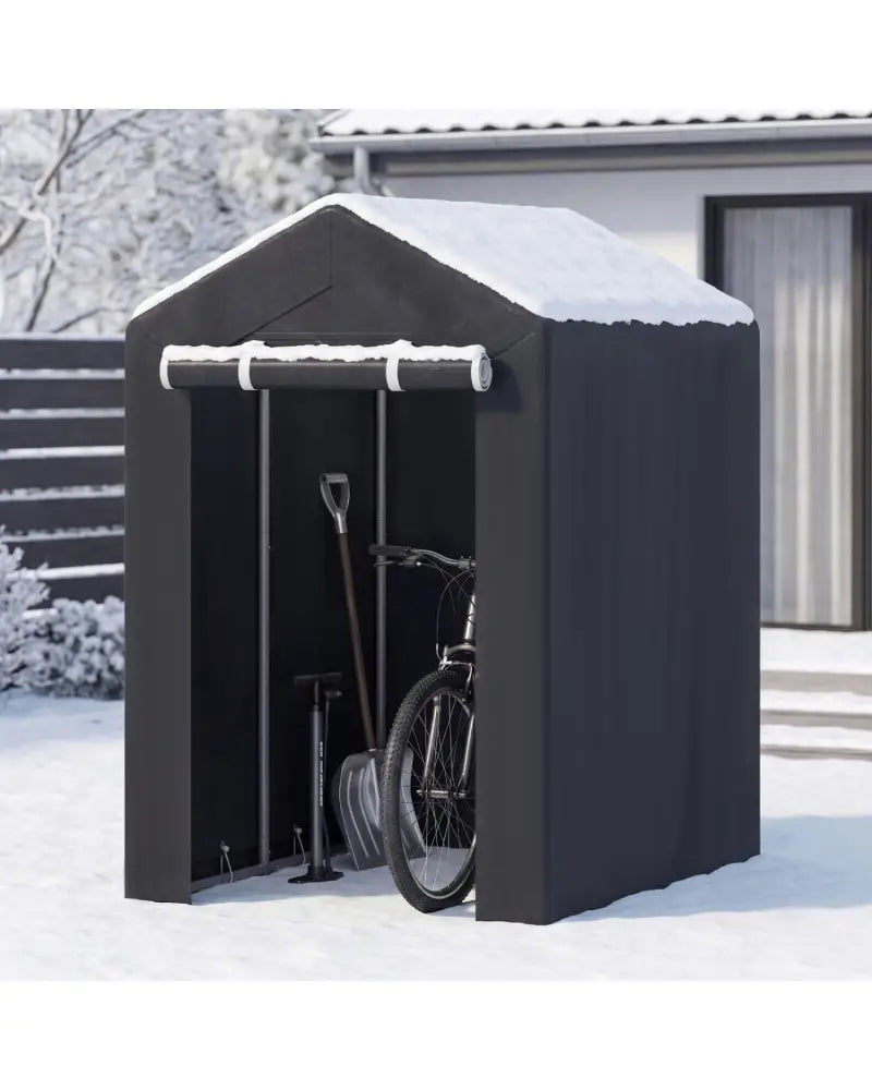 Heavy-Duty Portable Storage Shed with Roll-up Zipper Door-S - Sheds & Outdoor Storage