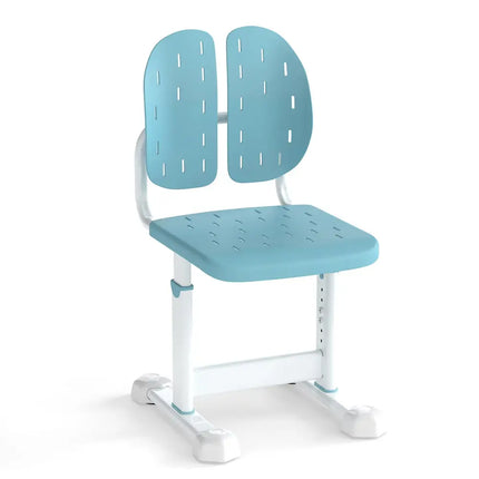 Height-adjustable Kid’s Study Chair with Double Back Support and Breathable Seat for 3+ Years Old-Blue - Blue - Kids