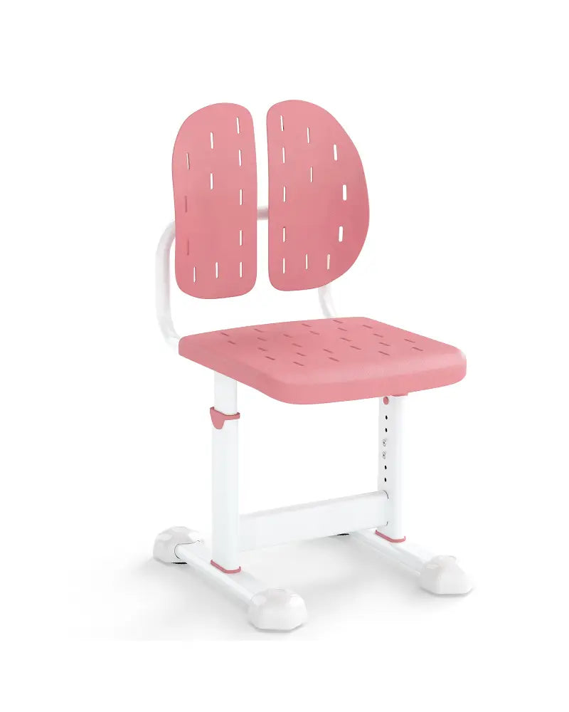 Height-adjustable Kid’s Study Chair with Double Back Support and Breathable Seat for 3+ Years Old-Pink - Pink - Kids