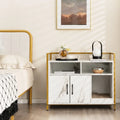 Hidden Cat Washroom with Double Doors and Scratch Cardboard-White - White - Cat Houses