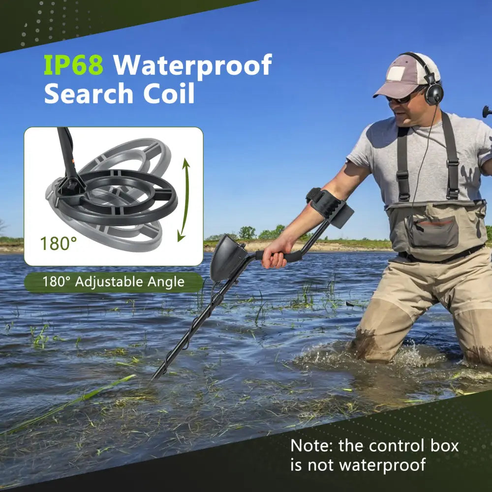 High Accuracy Waterproof Search Coil Metal Detector - Garden