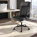 High Back Ergonomic Executive Chair with Thick Headrest Cushion-Black - Black - Executive Chairs