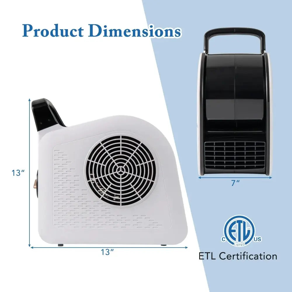 High Velocity Blower Fan Utility Air Mover with 3 Speeds and 185° Pivoting Head Costway