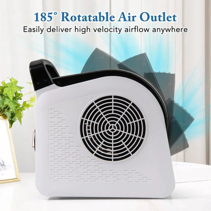 High Velocity Blower Fan Utility Air Mover with 3 Speeds and 185° Pivoting Head Costway