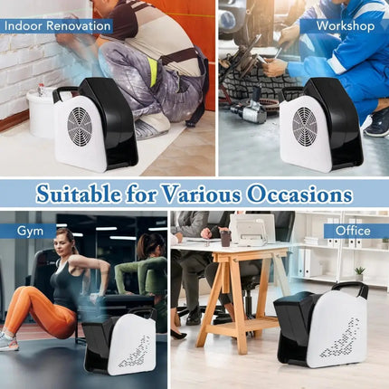 High Velocity Blower Fan Utility Air Mover with 3 Speeds and 185° Pivoting Head Costway