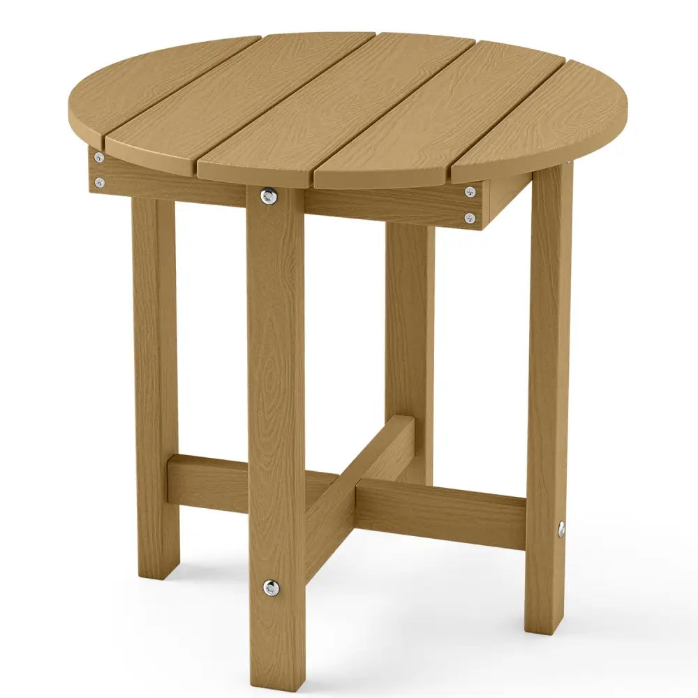 HIPS Adirondack Side Table with Weather-Resistant and Waterproof Top-Coffee - Coffee - Patio Coffee Tables