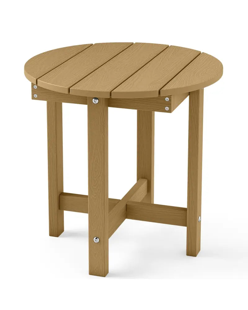 HIPS Adirondack Side Table with Weather-Resistant and Waterproof Top-Coffee - Coffee - Patio Coffee Tables