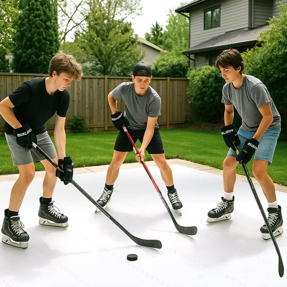 Hockey Flooring Tiles for Training Dryland Synthetic Ice Tiles Hockey Shooting Equipment - Winter Sports & Activities
