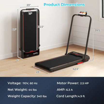 Home Fitness & Relaxation Set “ 3 in 1 Folding Treadmill and Modern Accent Chair - Sofas & Loveseats