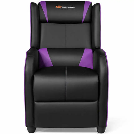 Home Massage Gaming Recliner Chair-Purple - Purple - Gaming Chairs