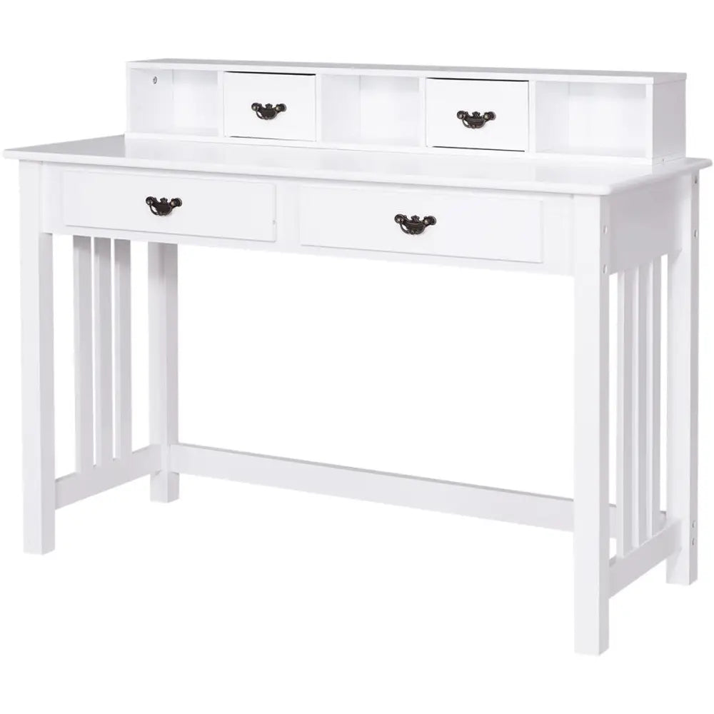 Home Office Writing Mission Computer Desk with 4-Drawer - Writing Desks