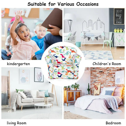 Household Toddler Furnishings Children Armrest Cute Lovely Single Sofa - White - Kids Chairs & Seating