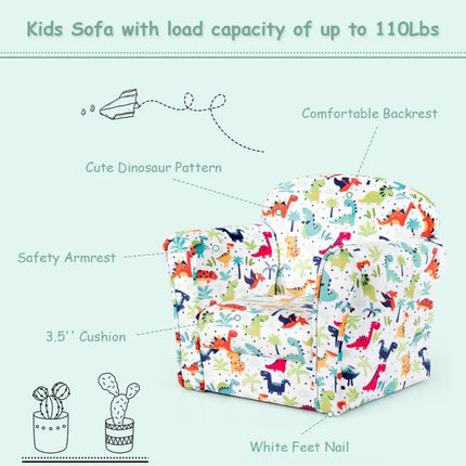 Household Toddler Furnishings Children Armrest Cute Lovely Single Sofa - White - Kids Chairs & Seating