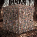 Hunting Blind 360 Degree One-Way See-Through Ground Blind for 2-3 Person - Camouflage - Tents