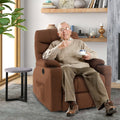 Electric Power Lift Recliner Chair with Vibration Massage and Lumbar Heat-Brown