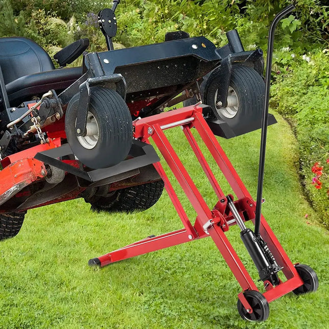 Hydraulic Lawnmower Lift Jack for Tractors and Zero Turn Riding Lawn Mowers - Lawn Care Tools
