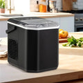 Ice Maker Countertop with Self-Cleaning for Home Kitchen Office Party-Black Costway