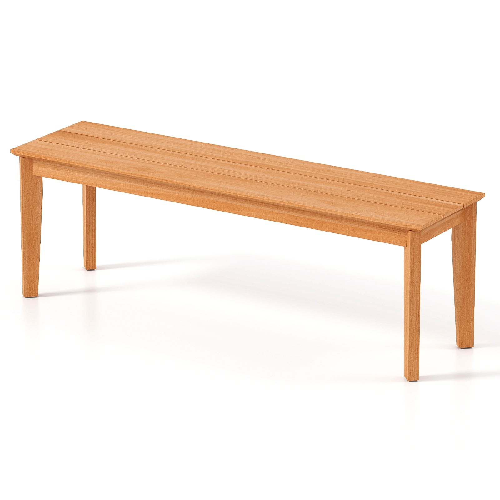 Banc d'extérieur en teck de 140 cm avec capacité de charge de 400 kg