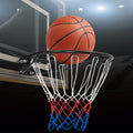 18 Inch Basketball Rim Goal Replacement with All Weather Net and Mounting Hardware-Black