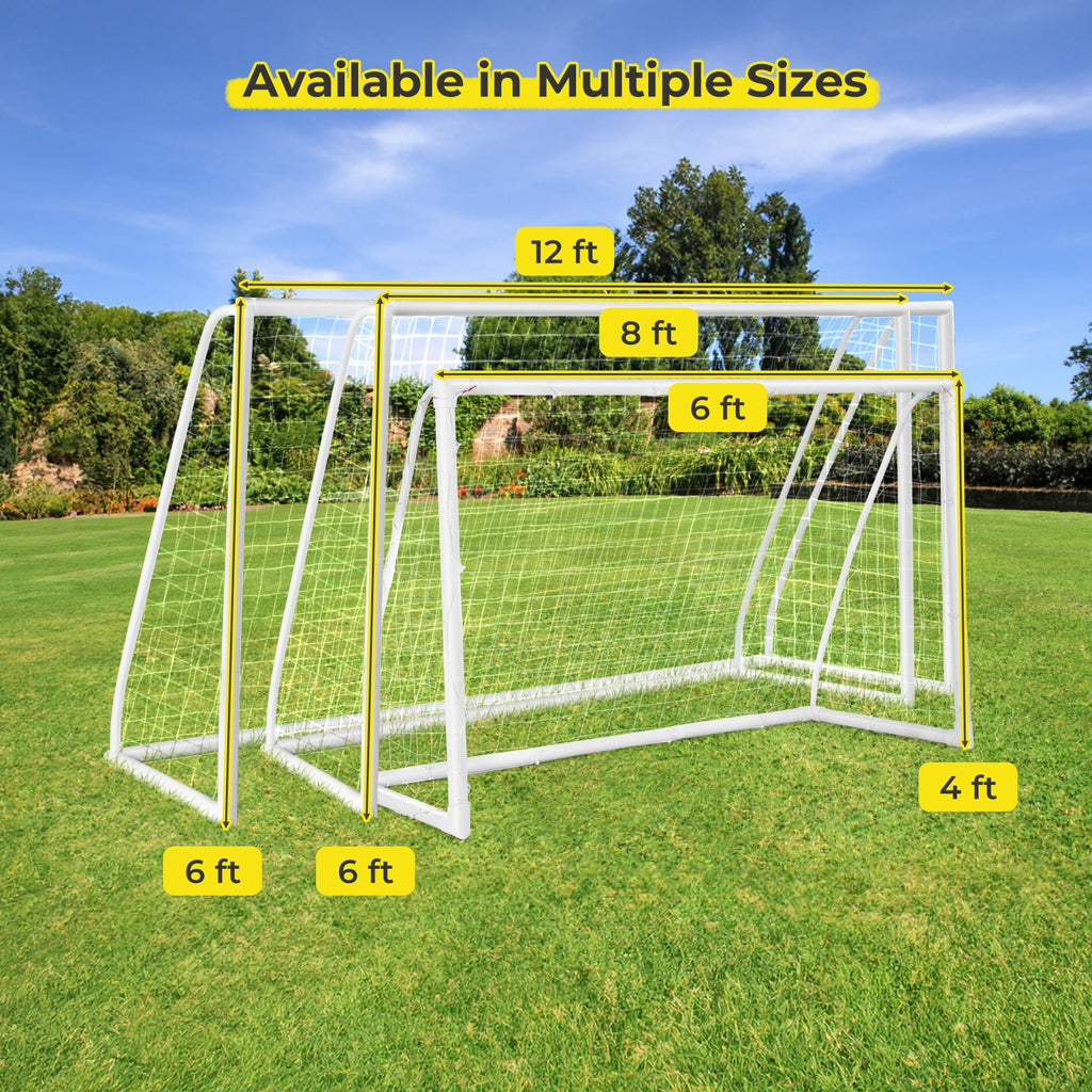 8 x 6 Ft Soccer Goal with Ground Stakes and Soccer Cones