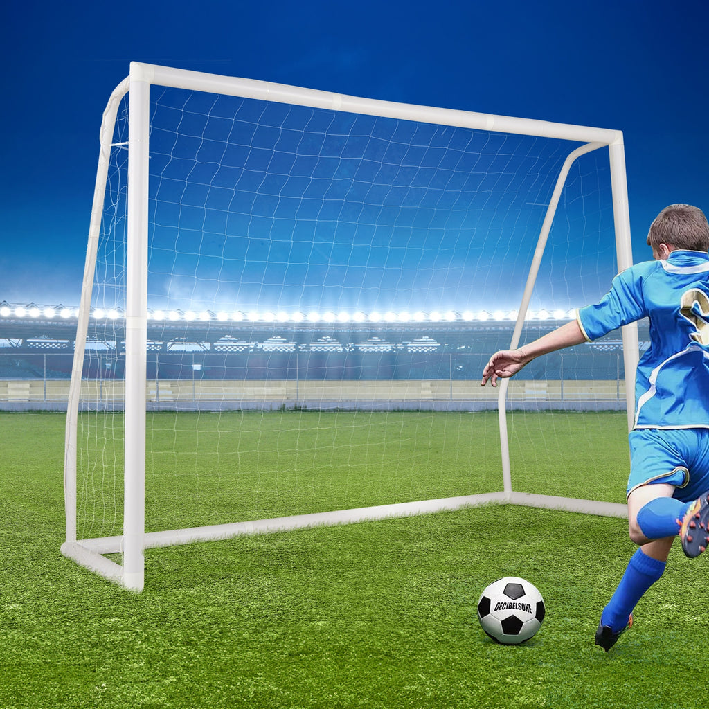 8 x 6 Ft Soccer Goal with Ground Stakes and Soccer Cones