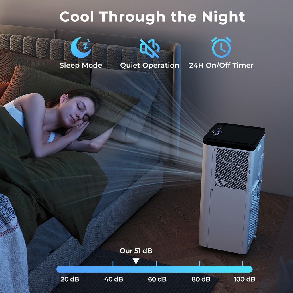 8000 BTU Portable Air Conditioner 3 in 1 Floor AC Unit