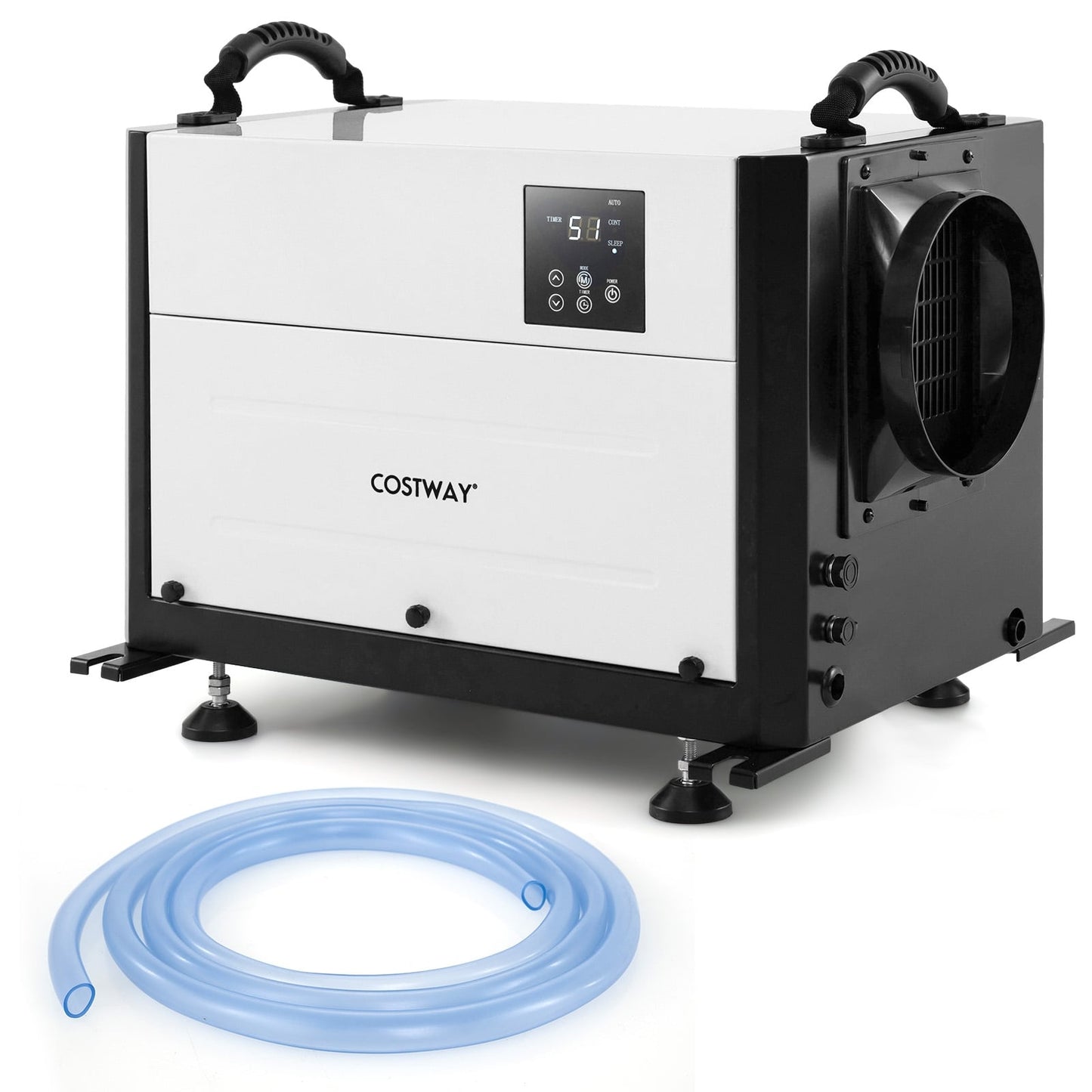 124 Pint Crawl Space Dehumidifier with 3 Modes and 24H Timer-White