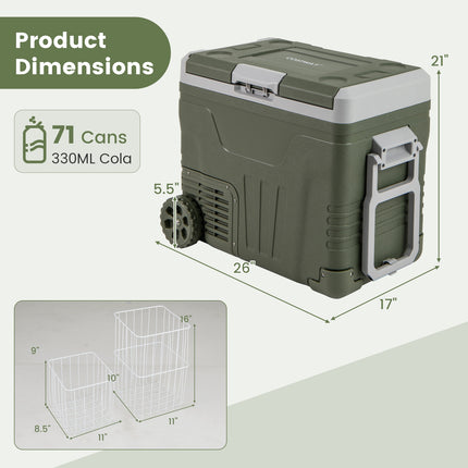12 Volt Car Refrigerator Portable Car Fridge with Adjustable Range-50L